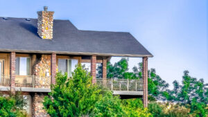 An visual representation of what can happen to someone's house if dying without a will in Kansas end occurs