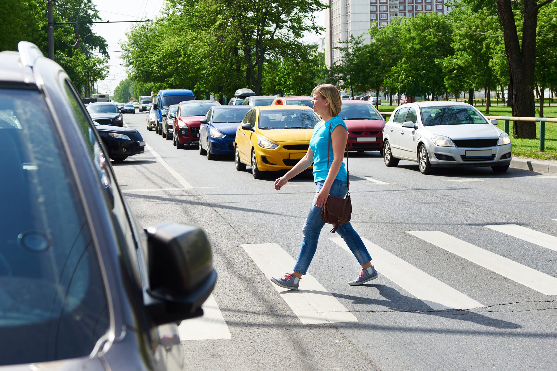 A visual representation of a Kansas pedestrian accident